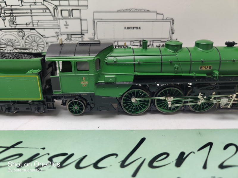 Märklin H0 33182/ Reihe S 3/6 Dampflok Schlepptender  / K.Bay.Sts.B. / Delta - Digital / OVP
