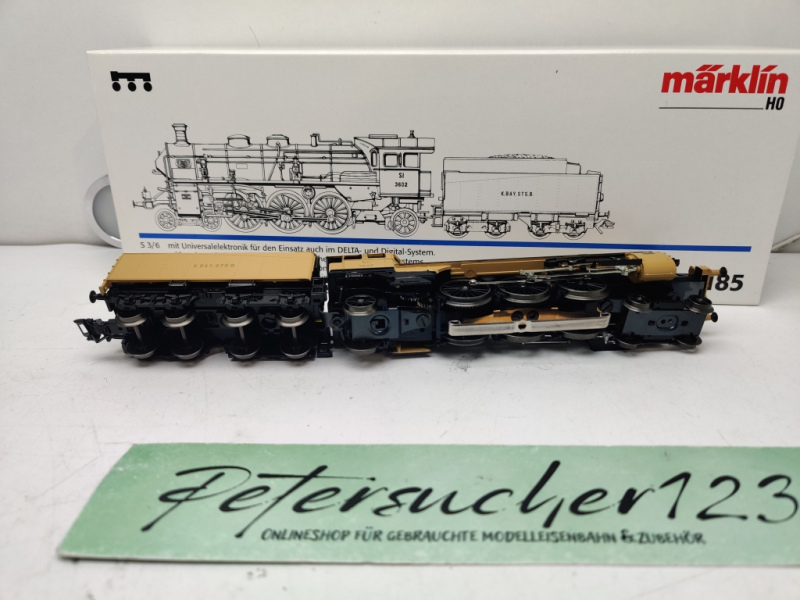 Märklin H0 AC 33185 / S 3/6 Dampflok Schlepptender / Delta-Digital / K.Bay.Sts.B. / OVP