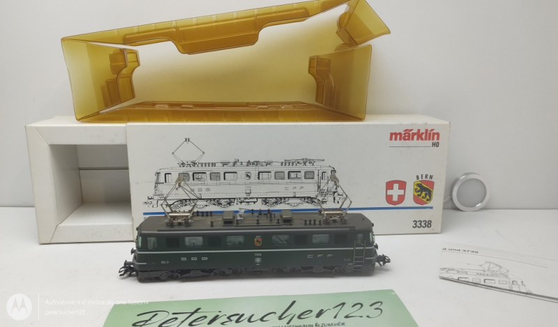 Märklin H0 AC 3338 / Serie Ae 6/6  Elektrolokomotive Delta-Digital / Bern / Grün / OVP 