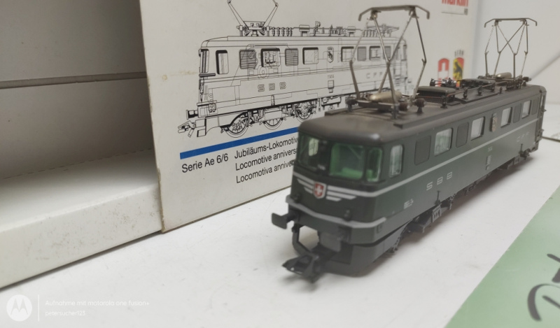 Märklin H0 AC 3338 / Serie Ae 6/6  Elektrolokomotive Delta-Digital / Bern / Grün / OVP 