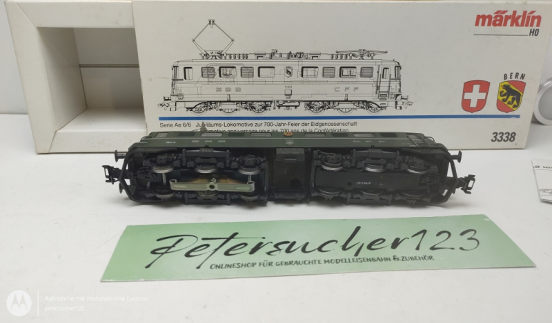 Märklin H0 AC 3338 / Serie Ae 6/6  Elektrolokomotive Delta-Digital / Bern / Grün / OVP 