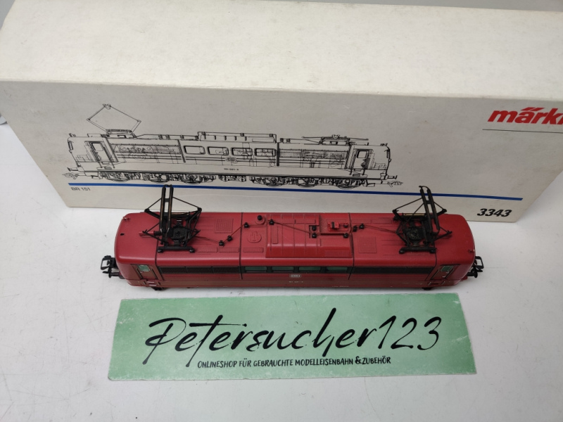 MÄRKLIN H0 AC 3343 / BR151021-3 Elektrolok / Rot  / DB / Analog / OVP