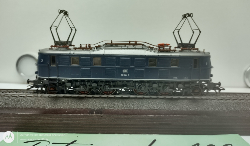 Märklin H0 AC BR118 024-9 Elektrolok DB Blau Delta-Digital