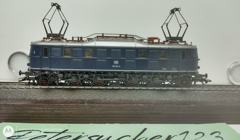 Märklin H0 AC BR118 024-9 Elektrolok DB Blau Delta-Digital