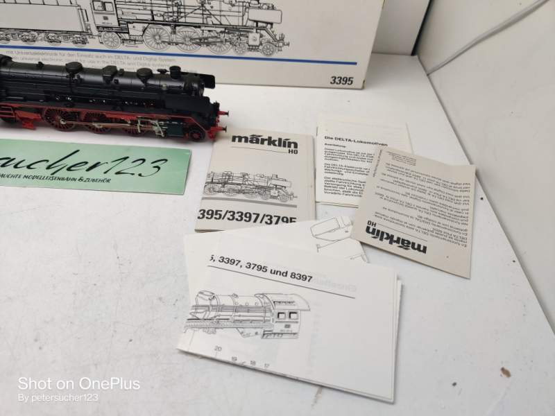 Märklin H0 3395/ BR003 Dampflok Schlepptender  / DB / Analog / OVP