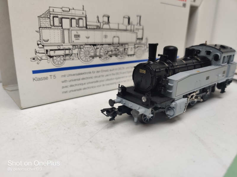 Märklin H0 AC 3412 Dampflok Klasse T5 / DB / Delta Digital / OVP 
