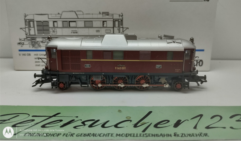 Märklin H0 AC 34210 / V140 Diesellok / DB / Rot / Delta-Digital / OVP