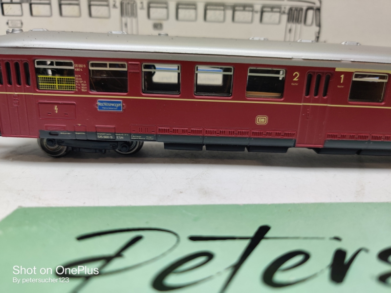 Märklin H0 3428 / BR515 Triebwagen / ROT / DB / Digital / OVP 