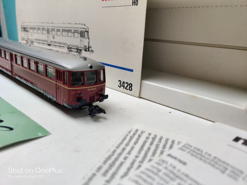 Märklin H0 3428 / BR515 Triebwagen / ROT / DB / Digital / OVP 