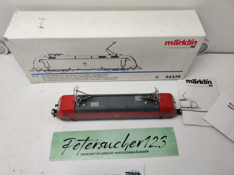 Märklin H0 AC 34374  / BR101 008-1 E-Lok / Rot / DB / Delta - Digital / OVP