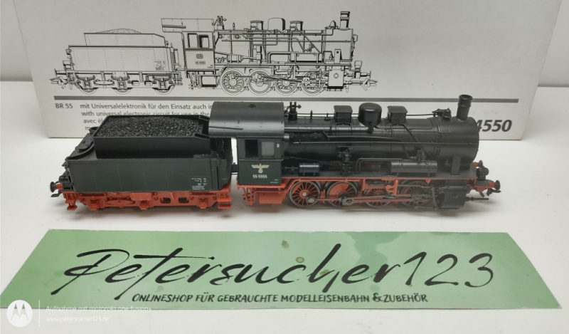 Märklin H0 AC 34550 / BR55 5555 Dampflok Schlepptender / DB / Delta Digital / OVP