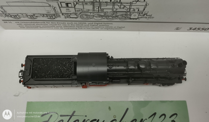 Märklin H0 AC 34550 / BR55 5555 Dampflok Schlepptender / DB / Delta Digital / OVP