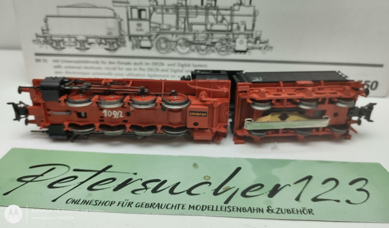 Märklin H0 AC 34550 / BR55 5555 Dampflok Schlepptender / DB / Delta Digital / OVP