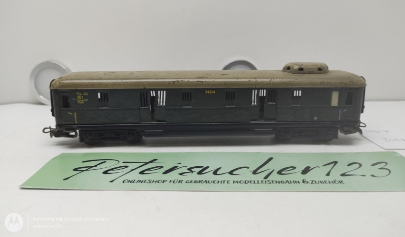 Märklin H0 AC 346/4 Gepäckwagen Pw4ü / 2.Kl. / Grün