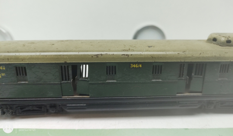 Märklin H0 AC 346/4 Gepäckwagen Pw4ü / 2.Kl. / Grün