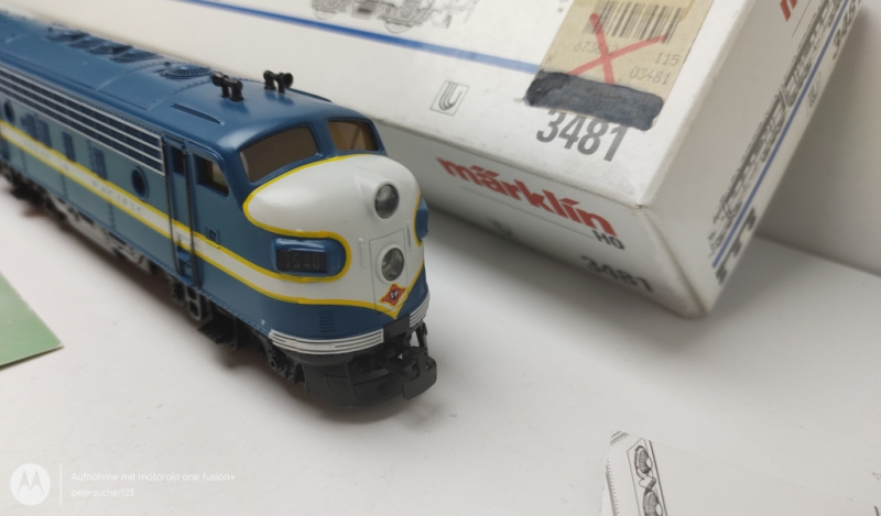 MÄRKLIN H0 AC 3481 Diesel-elektrische Lokomotive GM EMD F 7 / Delta Digital / OVP