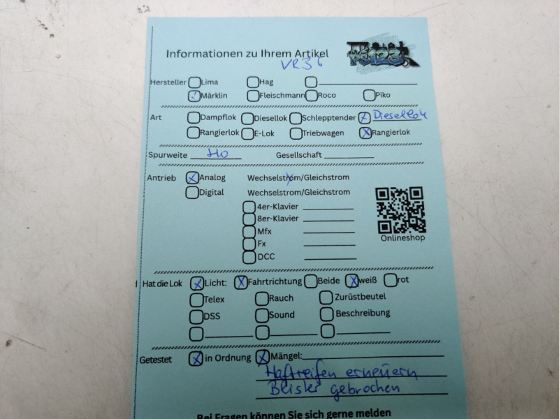 Märklin H0 AC 3546 / BR V 36 Diesellok / Analog / Schwarz