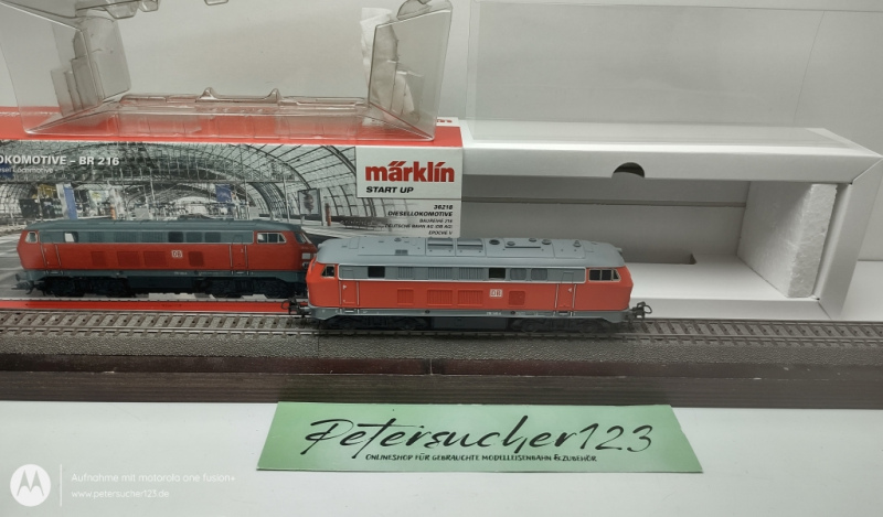 Märklin H0 AC 36218 / BR216 140-4 Diesellok DB Rot Mfx OVP