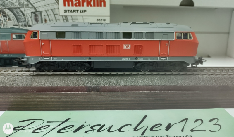 Märklin H0 AC 36218 / BR216 140-4 Diesellok DB Rot Mfx OVP