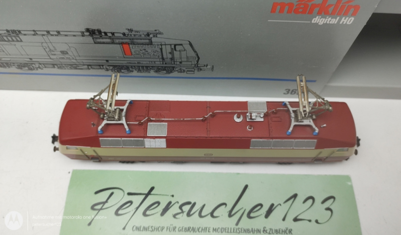 Märklin H0 AC 3654 / BR120.1 Elektrolokomotive Delta-Digital / DB / Beige-Rot / OVP 