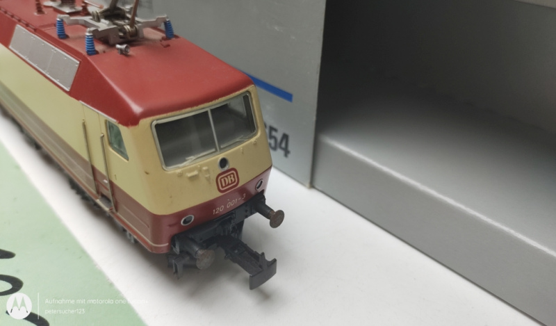Märklin H0 AC 3654 / BR120.1 Elektrolokomotive Delta-Digital / DB / Beige-Rot / OVP 