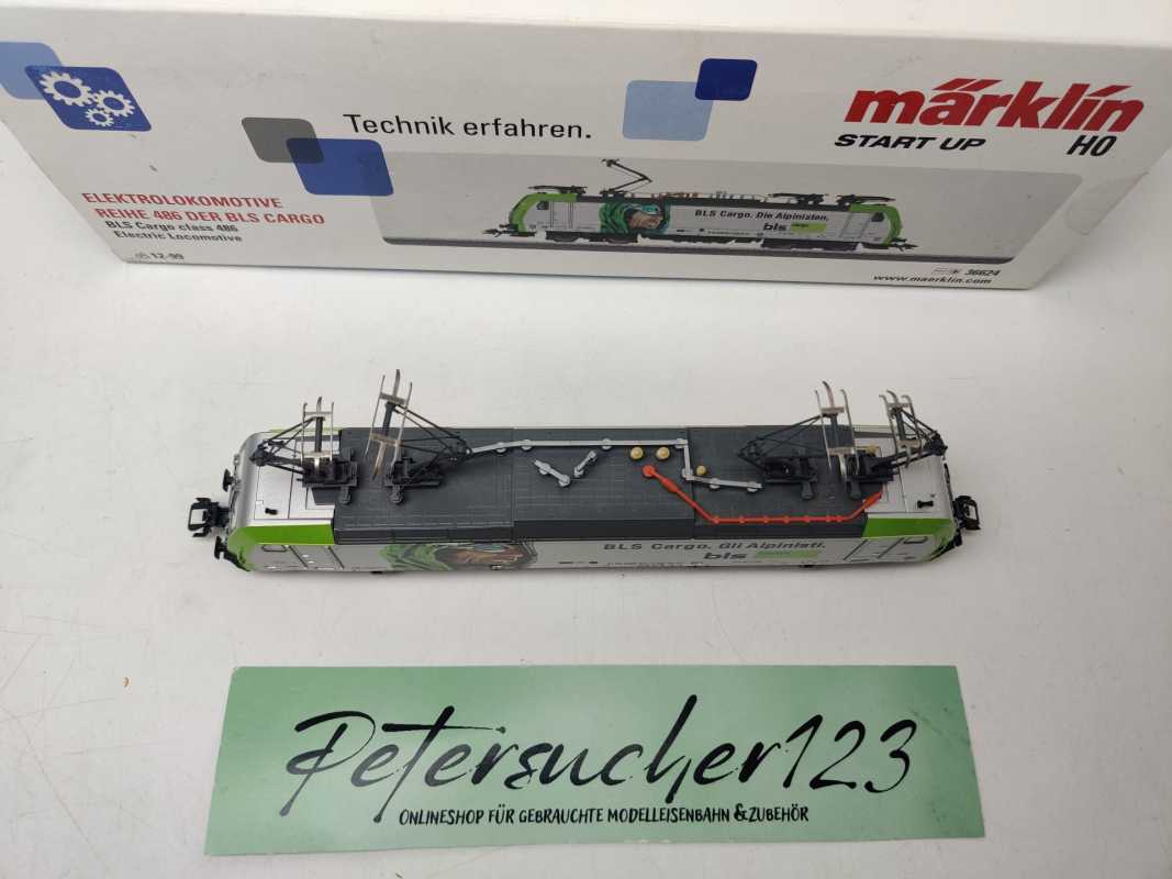 MÄRKLIN H0 AC 36624 / Elektrolokomotive / Re 486 / BLS AG (Unternehmensbereich Cargo) / Mfx / Sound / OVP