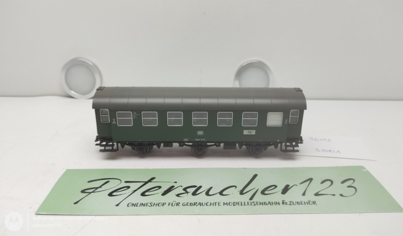 Märklin H0 AC 36793 Personenwagen / 3-Achser / 2.Kl. / Grün / DB