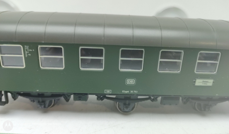Märklin H0 AC 36793 Personenwagen / 3-Achser / 2.Kl. / Grün / DB