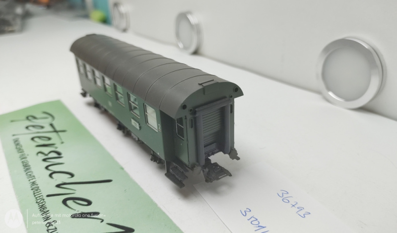 Märklin H0 AC 36793 Personenwagen / 3-Achser / 2.Kl. / Grün / DB
