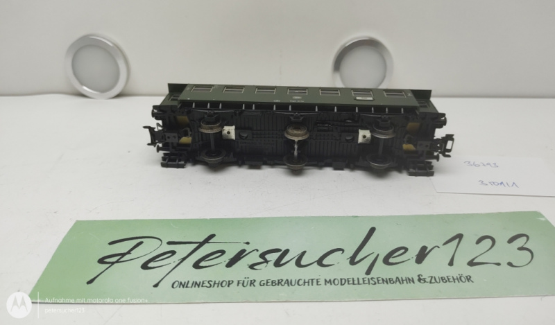 Märklin H0 AC 36793 Personenwagen / 3-Achser / 2.Kl. / Grün / DB