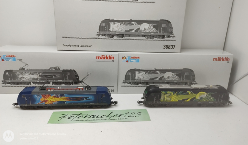 Märklin H0 AC 36837  Doppelpackung "DC Superman" / Digital Fx / OVP