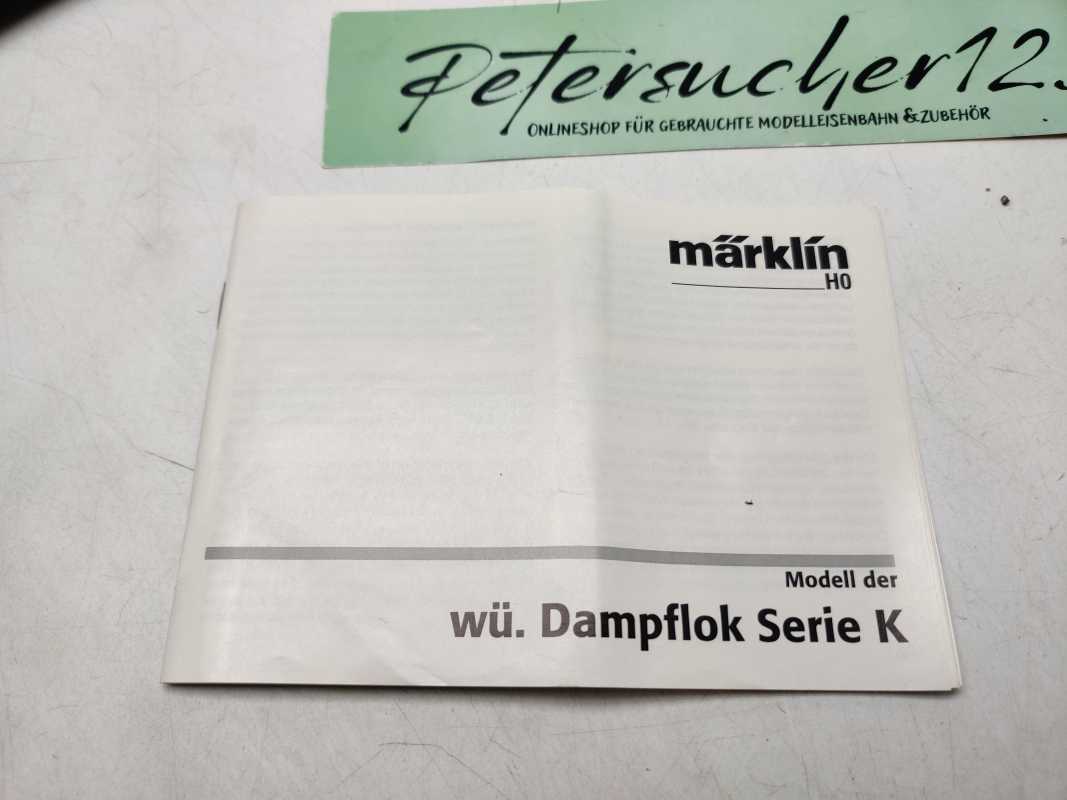 Märklin H0 AC 37055 / Güterzug-Schlepptenderlokomotive / Reihe K / K.W.St.E. / Holzkiste / Mfx / Sound / OVP