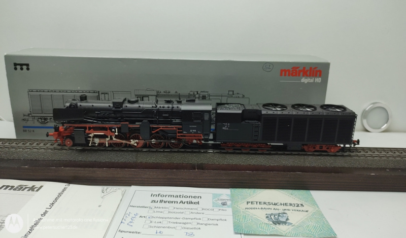 Märklin H0 37171 / BR52 K Dampflok Schlepptender / DB / Delta Digital / OVP