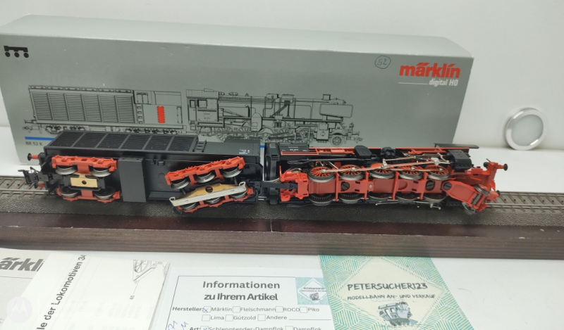 Märklin H0 37171 / BR52 K Dampflok Schlepptender / DB / Delta Digital / OVP