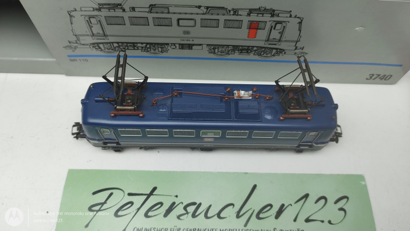 Märklin H0 AC 3740 / BR110 Elektrolokomotive Delta-Digital / DB / Blau / OVP