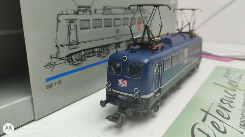 Märklin H0 AC 3740 / BR110 Elektrolokomotive Delta-Digital / DB / Blau / OVP