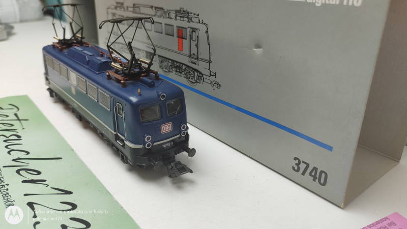 Märklin H0 AC 3740 / BR110 Elektrolokomotive Delta-Digital / DB / Blau / OVP