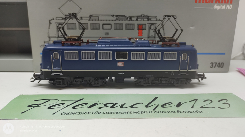 Märklin H0 AC 3740 / BR110 Elektrolokomotive Delta-Digital / DB / Blau / OVP