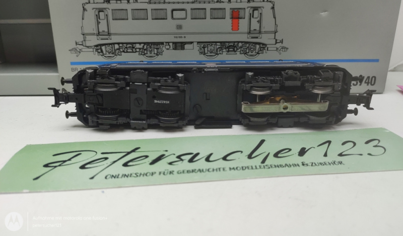 Märklin H0 AC 3740 / BR110 Elektrolokomotive Delta-Digital / DB / Blau / OVP