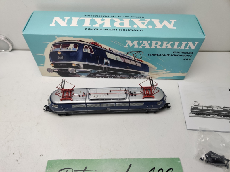 Märklin H0 AC 37578 / Elektrolokomotive Baureihe E03 / Mfx / Sound / Blau / OVP