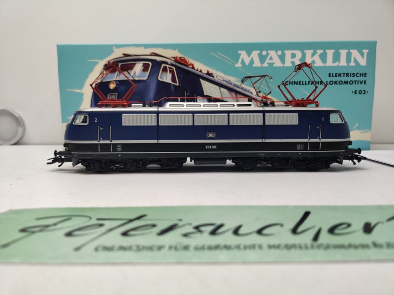 Märklin H0 AC 37578 / Elektrolokomotive Baureihe E03 / Mfx / Sound / Blau / OVP