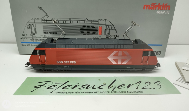 Märklin H0 AC 3760 Elektrische Lokomotive Serie 460 024-3 / SBB Delta Digital / OVP
