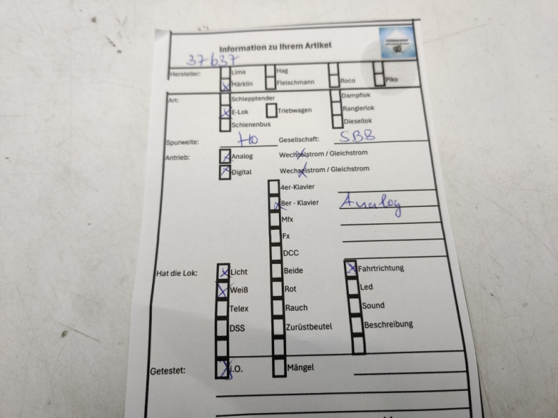 Märklin H0 AC 37637 / Re460 042-5 Elektrolokomotive / Delta Digital / SBB