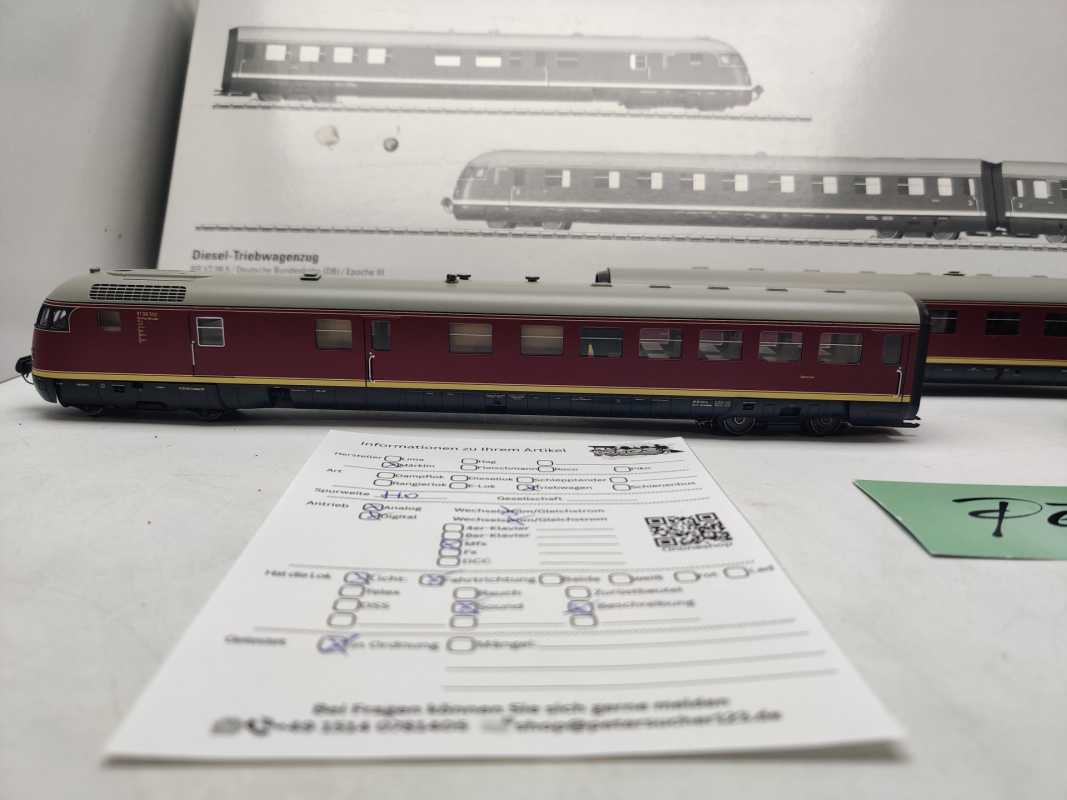 Märklin / AC / H0 / 39080 dreiteiligen Diesel-Triebwagenzugs Baureihe VT 08.5 / DB / Mfx / Sound / OVP