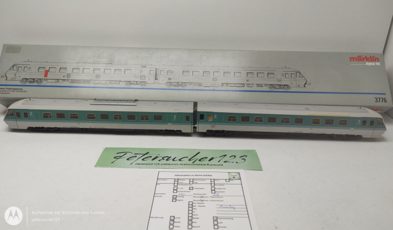 Märklin H0 AC 3776 / Diesel Triebwagen  / Baureihe 610 / Delta-Digital / DB / OVP