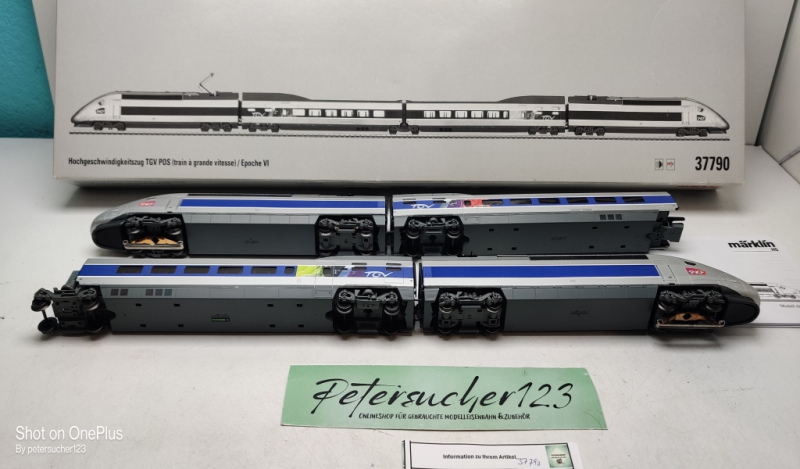 Märklin H0 AC 37790 / Hochgeschwindigkeitszug TGV / Mfx / Sound / Beschreibung / OVP