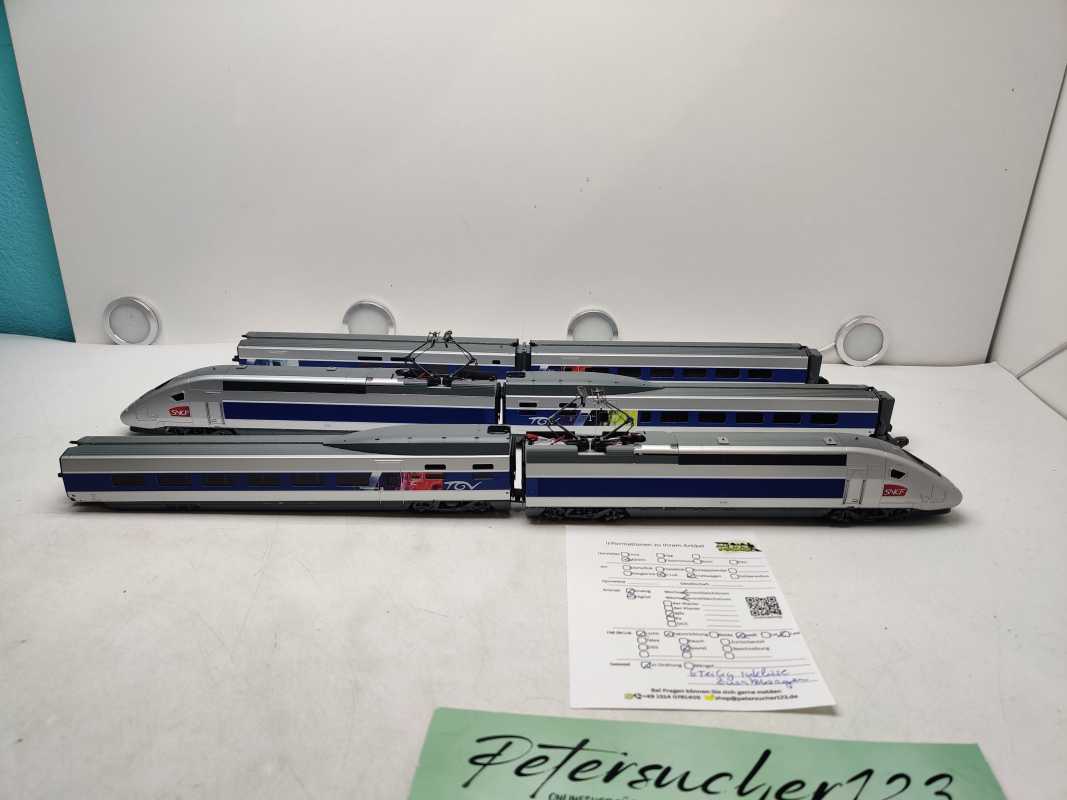 Märklin / AC / H0 / 37793 Hochgeschwindigkeitszuges TGV Euroduplex  + 43446 Erweiterungsset / Mfx / Sound