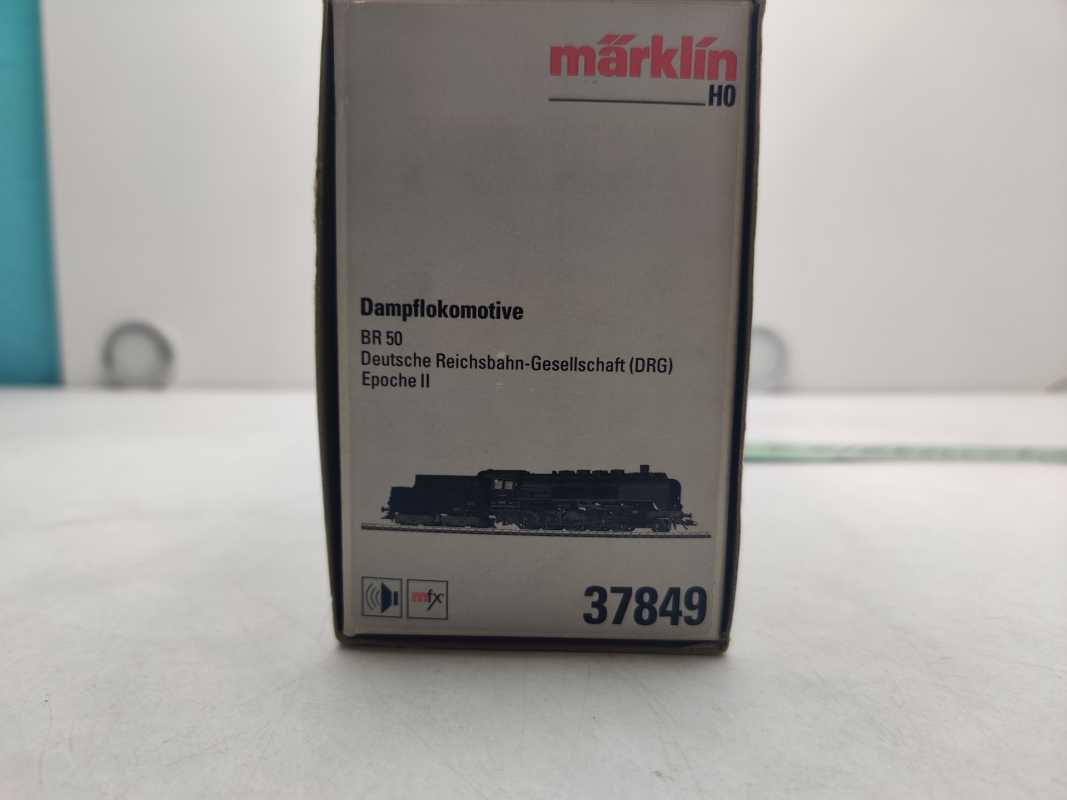 Märklin H0 AC 37849 / BR50 schwere Güterzug-Dampflokomotive / DB / Mfx / Sound / Rauch / OVP