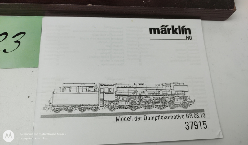 Märklin H0 37915 / BR03 1001 Dampflok mit Tender Ep.III  OVP / Mfx / Sound