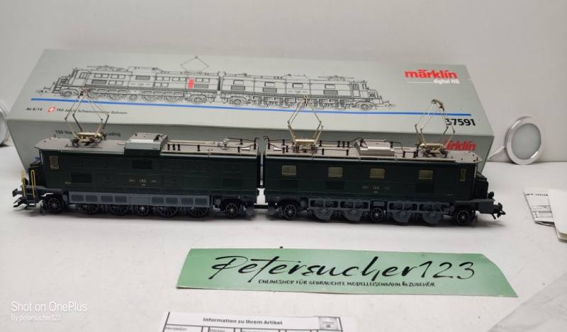 Märklin H0 AC 37591/ Ae 8/14 E-Lok Schweizer Bahnen / SBB / Delta-Digital / OVP